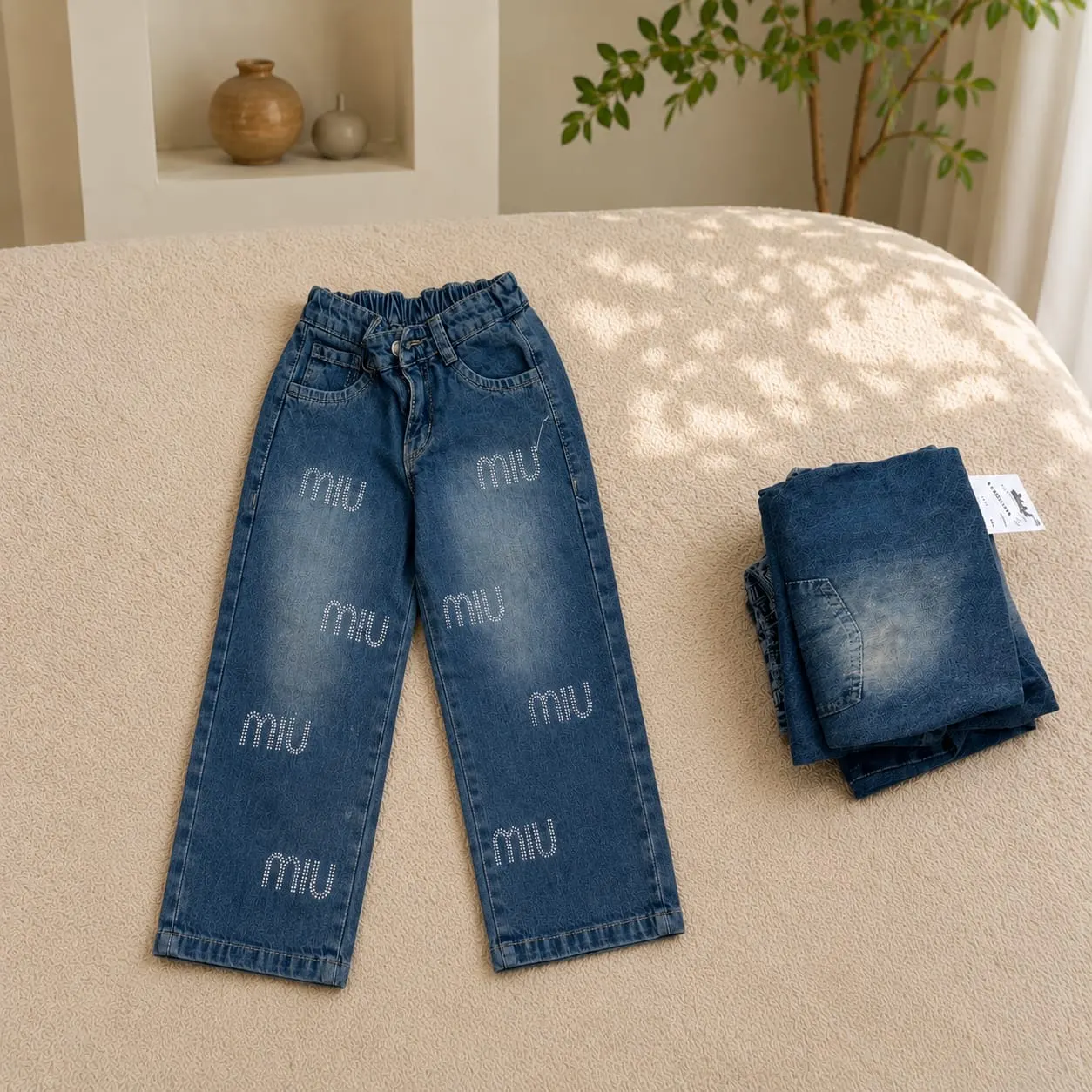 Sparkle Wide Leg Jeans