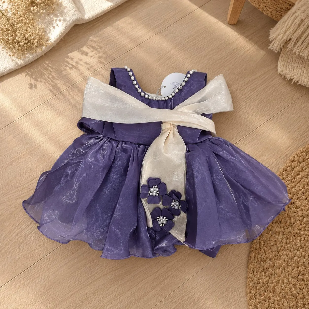 Lavender Pearl Party Dress