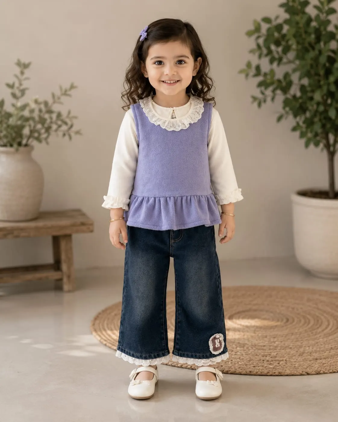 Lavender Lace Denim