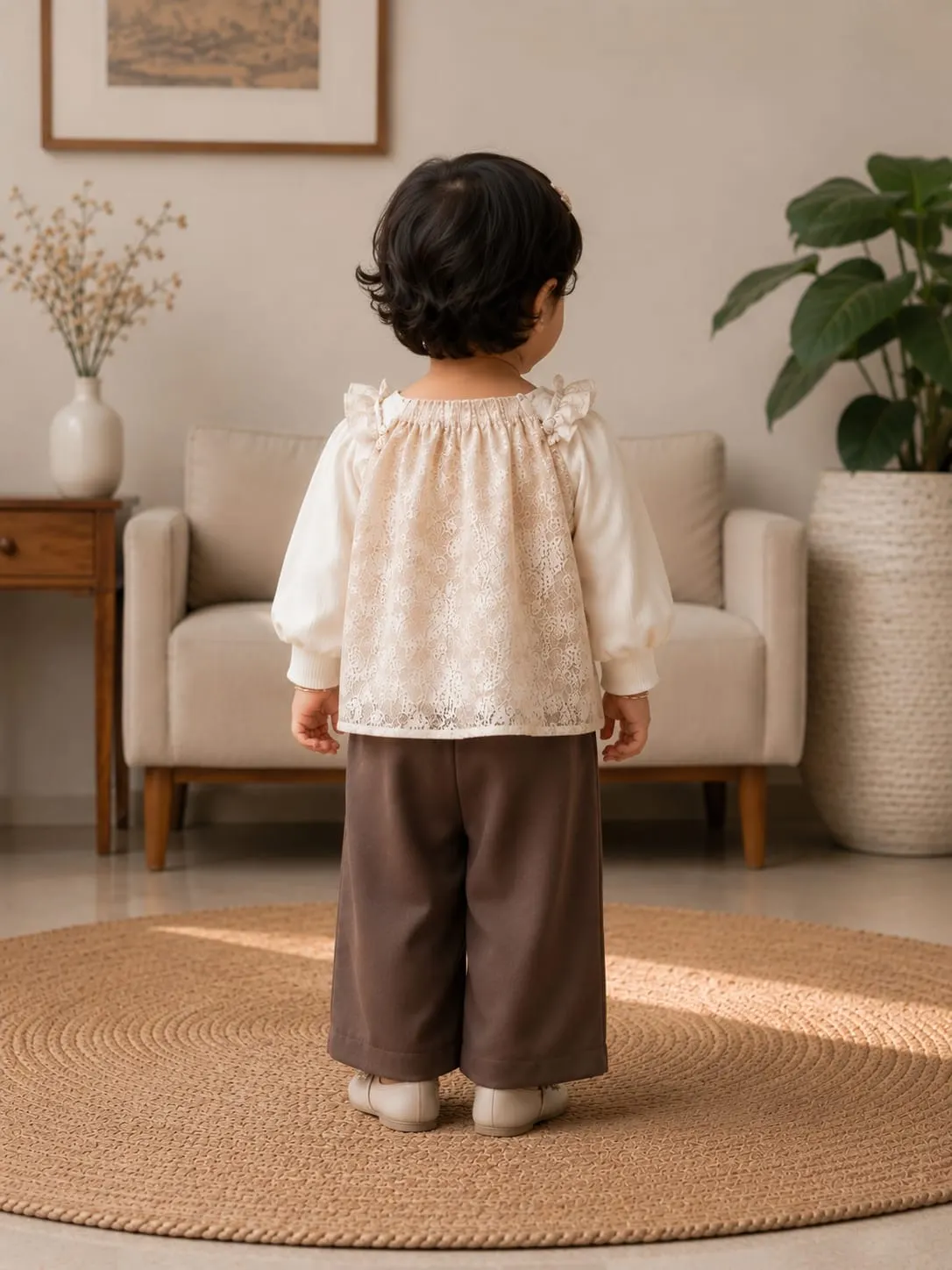 Pearl Blossom Lace Top
